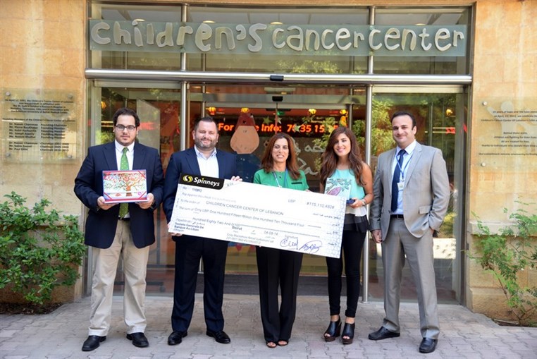 Spinneys customers donate more than 115 LBP million to the Childrens Cancer Centre of Lebanon